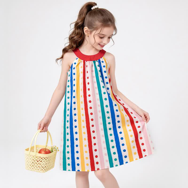 Disney Girls Floral Halter Neck Tiered Summer Maxi Dress 140