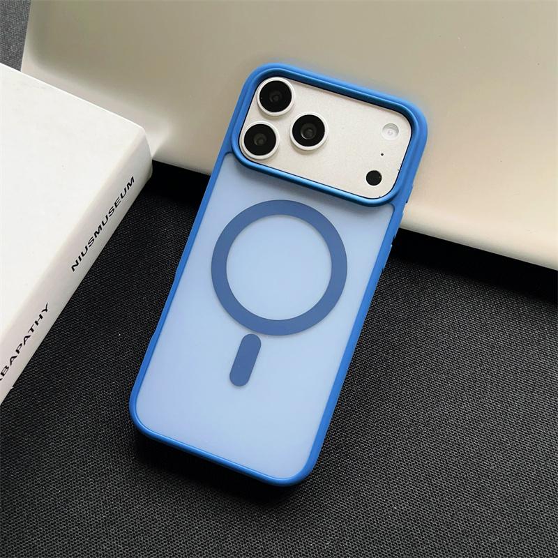 for Magnetic Matte Acrylic Case for For Iphone Air 17 Pro Max 16 15 14 Plus 13 12 11 Pro Max Shockproof Hard PC Cover hoesje