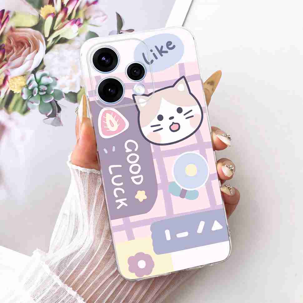 Para Oppo Reno15 5G Funda Flor Colorida Silicona Suave Cubierta Trasera Para Oppo Reno15 Reno 15 5G CPH2825 Carcasa de Teléfono Fundas