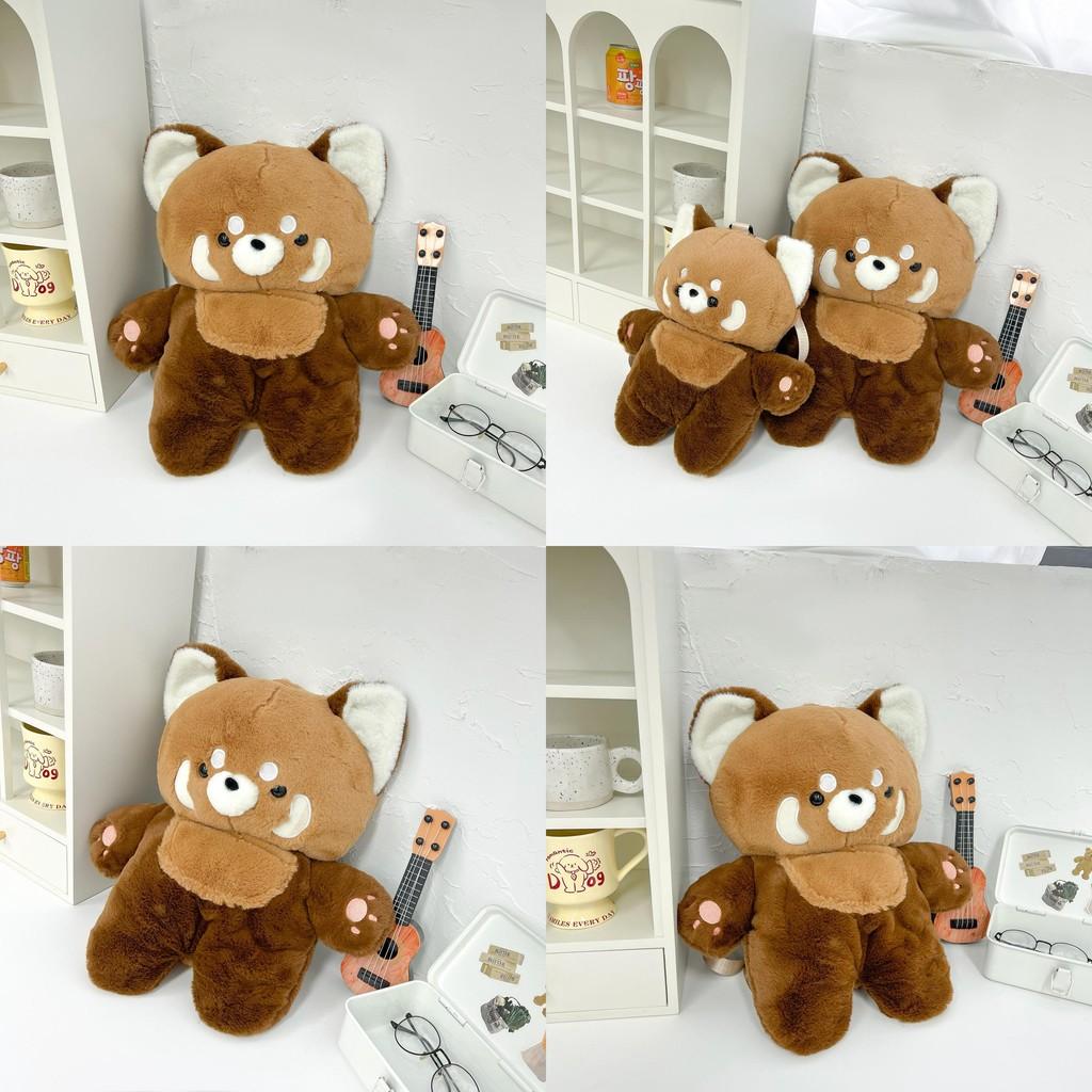 Plush Raccoon Cartoon Doll Backpack Outdoor Shoulder Bag Children Gift Festival