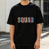 Field Day Squad Color Leopard Letter Graphic TShirt Teacher Student Sports Team Event Casual Cotton Short Sleeve Basic Tee Top