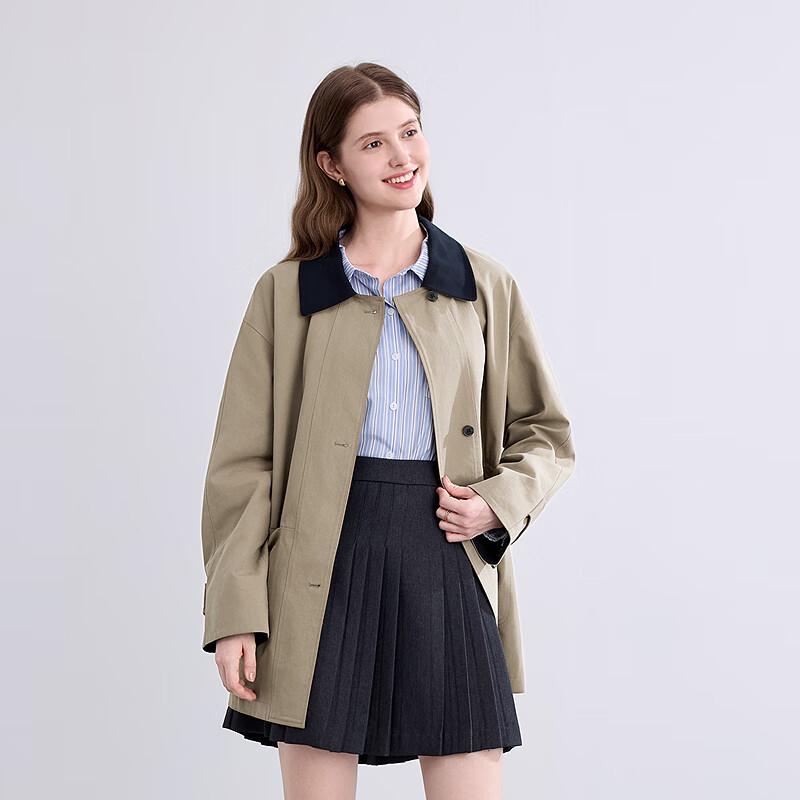 Betu Women's Striped Lace Long-Sleeve Commuter Shirt