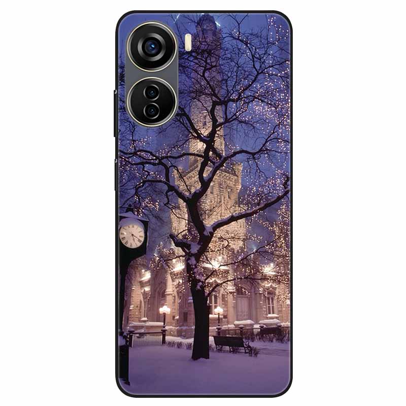 For ZTE Libero 5G IV Case A302 Soft Silicone Lovely Shockproof Cover for ZTE Libero 5G IV TPU Coque Cute Cats Funda Shells 6.6''