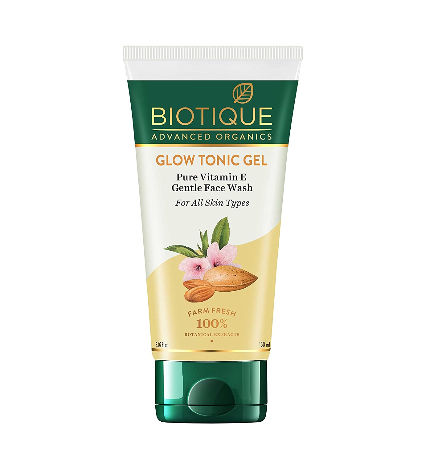 

Biotique Advanced Organics Glow Tonic Gel Чистый витамин Е Нежное средство для умывания лица (150мл)