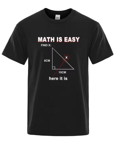 Unisexs High Quality TShirt Cotton Blend Casual Funny Math Print Cool Loose ONeck T Shirt For Unisex Short Sleeve TShirt Male Tops