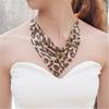 Leopard Fashion Print Metal Sheet Triangle Scarf Women Necklace For Wear Casual