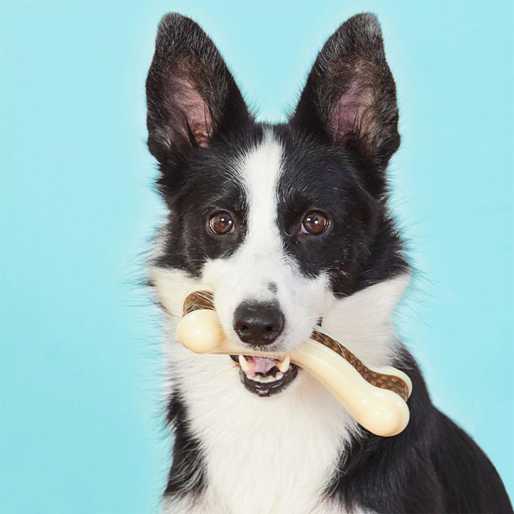 Dog Chew Toys For Dogs Who Love To Chew, Real Beef Flavor, Indestructible Dog Teething Chew Toys