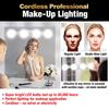 LED Makeup Mirror Light Suction Cup Cordless Portable Bathroom Vanity Lamp USB Charged Cordless Dimmable Bedroom Nightlight