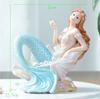 Nordic Resin Cute Mermaid Princess Figurines Fish Tank Ornaments Kawaii Decor Home Furnishing Decoration Crafts Birthday Gifts