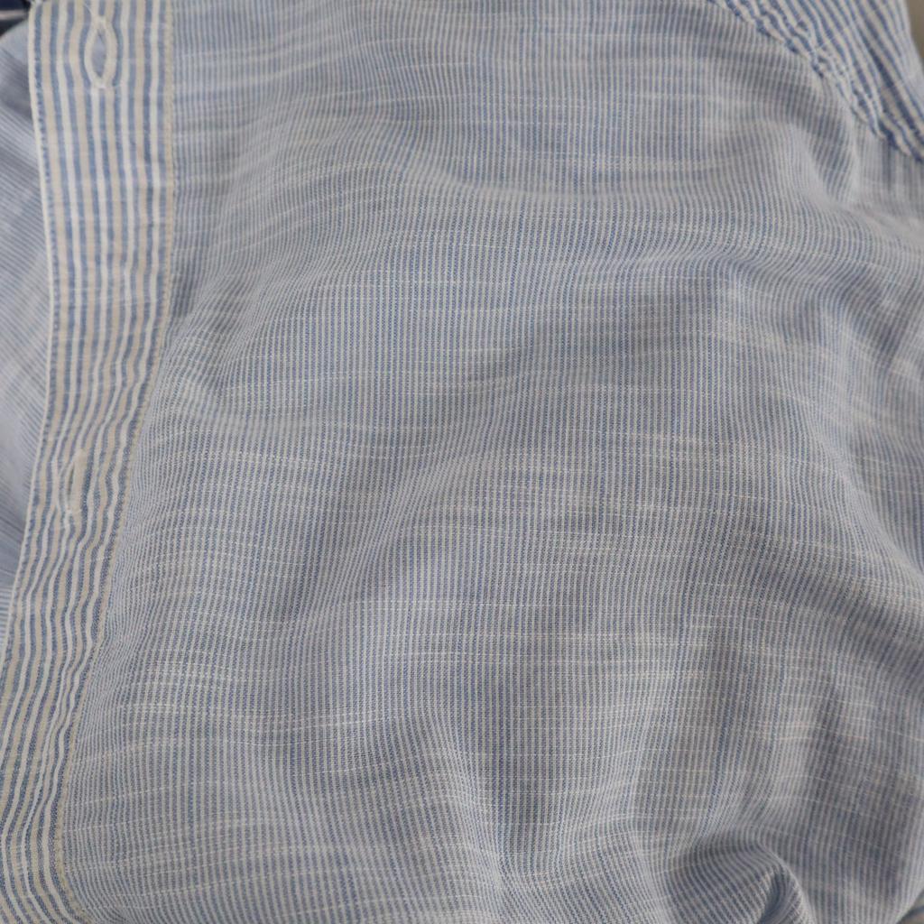 Diesel Techno Raiverse Striped Pattern Long Sleeve Straight Cut Blouse Women Used