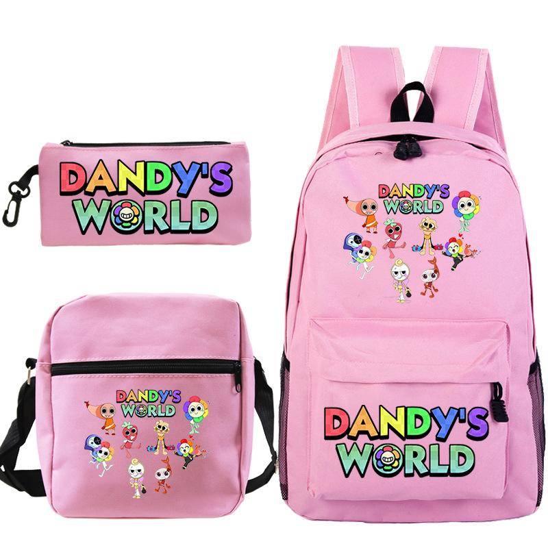New Dandy's World Game Merchandise Cartoon Print Children's Backpack Cross-border Large-capacity Student Schoolbag