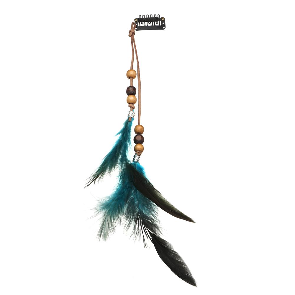 Fashion Extensions Handmade Indian Hippie Headpieces Headband Headwear Novelty Hairclips Feather Hair Rope
