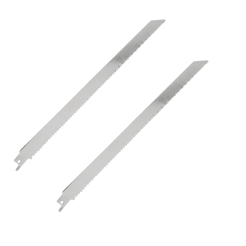 1/2/4pcs Reciprocating Saw Blade Stainless Steel Unpainted Meat Saw Blade High Strength Sharp Saw Blade for Cutting Froz