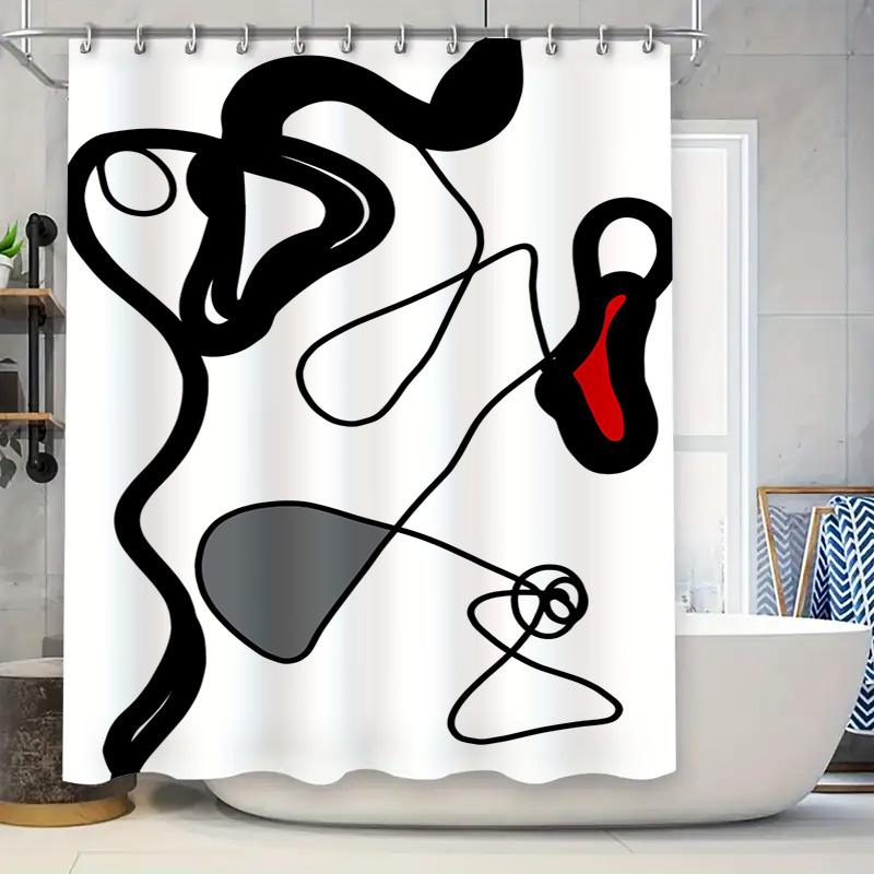 

Sunset Beach Shower Curtain With Woman Art Print Waterproof Fabric For Bathroom Decorations Home Decoration W60H190(CM)-1 Pcs