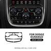 For Dodge Durango 2014 2015 2016 2017 2018 2019 2020 Real Soft Carbon Fiber Car Center AC Frame Sticker Interior Panel Trim