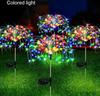 60 LED Solar Powered Ground Mounted Fireworks Lights, Outdoor Lights, Courtyard Decoration Lights