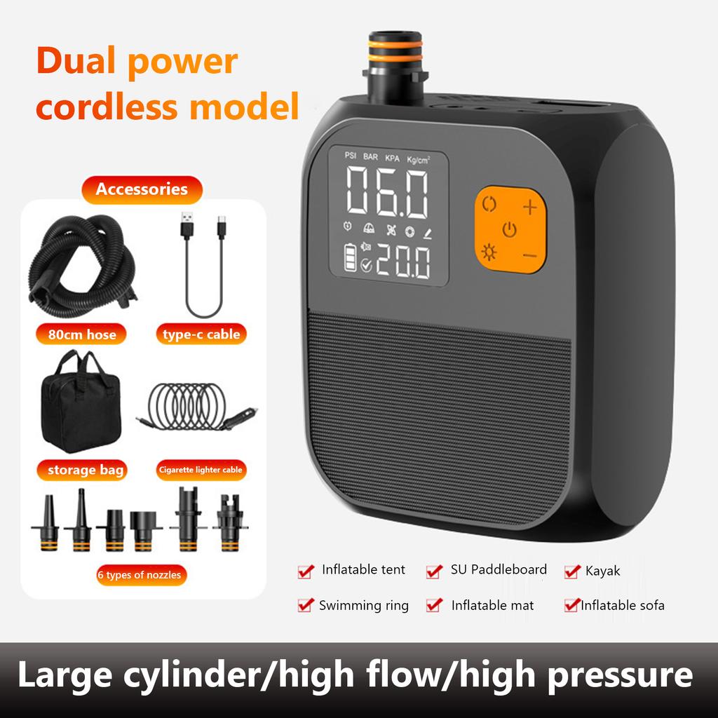 SUP Boat Accessories High Pressure 25PSI Portable Air Compressor Stand Up Paddle SUP Pump Electric Air Pump for Kayak Kite Wings