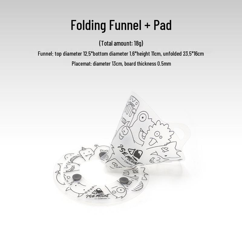 Ultralight Portable Folding Multi-Purpose Outdoor Cutlery Set: Bowl, Plate, Coffee Filter, Funnel, Water Cup