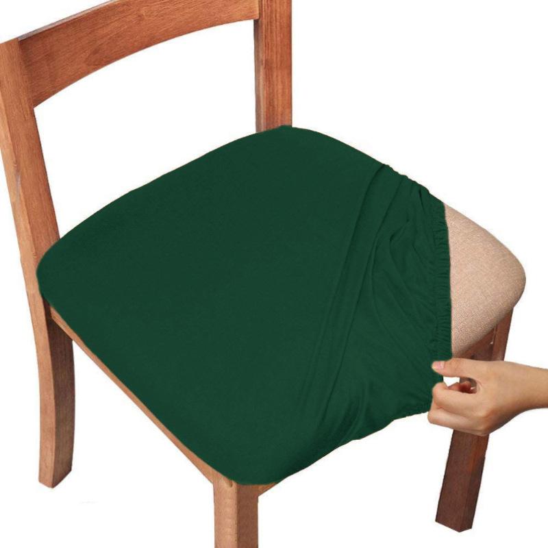 Dining Room Chair Cover Seat Covers Spandex 13solid Colors Removable Washable Elastic Cushion Covers For Home