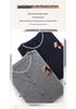 Lekasha Women's 100% Pure Cashmere Round Neck Cardigan with Embroidered Little Horse and Color Block Design