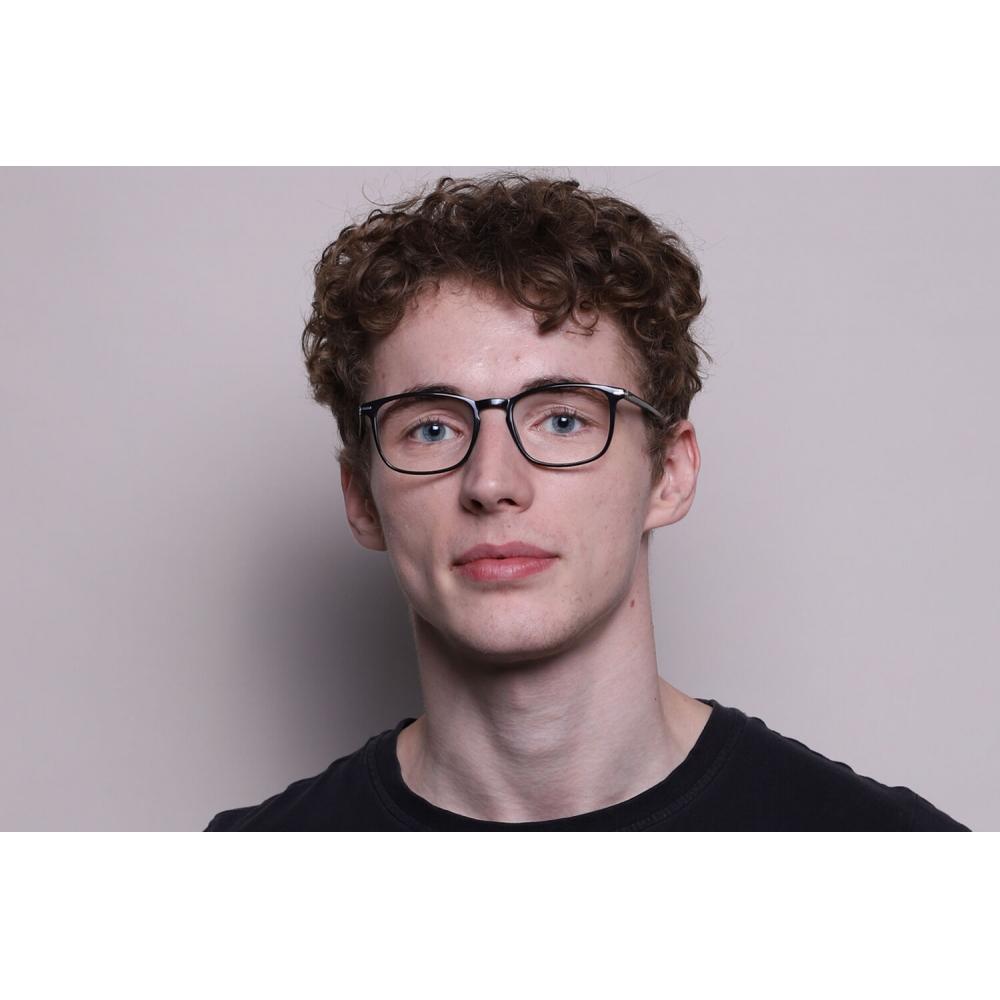 Full Rim Square Black Smartbuy Collection Elk Ac9 Fashion Unisex Eyeglasses