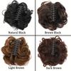 Synthetic Claw In Chignon Curly Messy Bun Hairpiece For Women Scrunchie Fake False Hair Extensions Updo Hair Accessories for Halloween Christmas