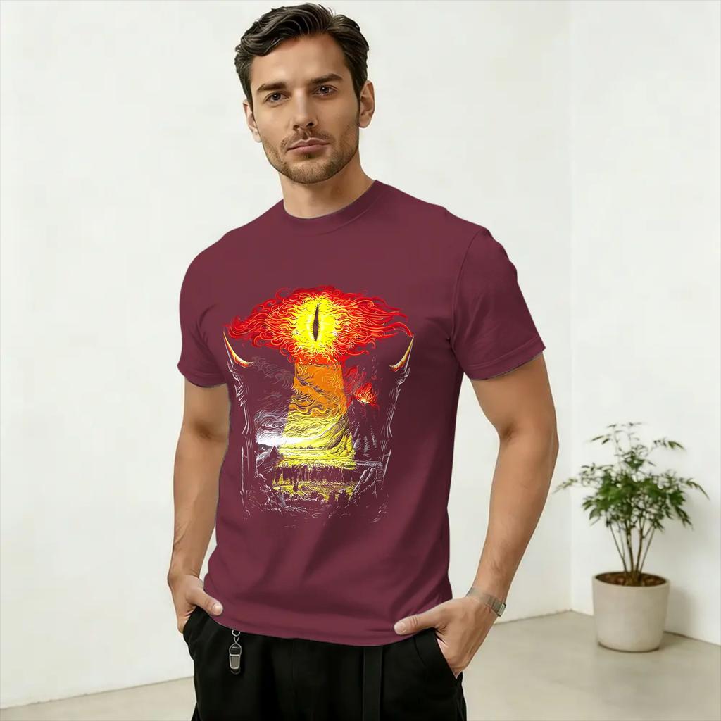 SAURON Art T Shirt for Unisex 100 Cotton Vintage TShirts Round Neck Tee Shirt Short Sleeve Clothes Gift