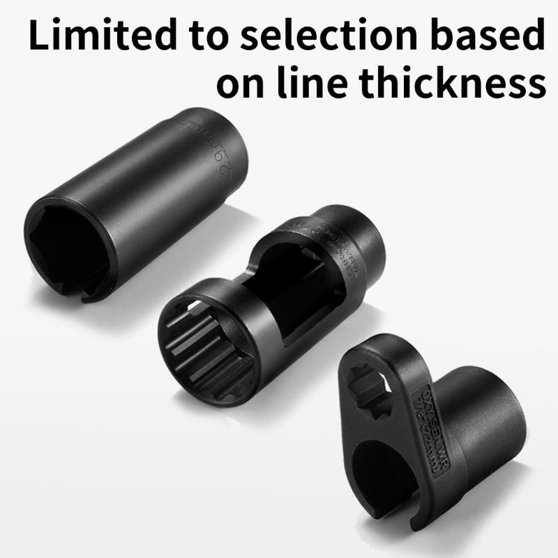 3Pcs/set Oxygen Sensors Socket Wrench Special Open Socket Joint 22mm Oxygen Sensors Removal Tool Set for Auto Repair