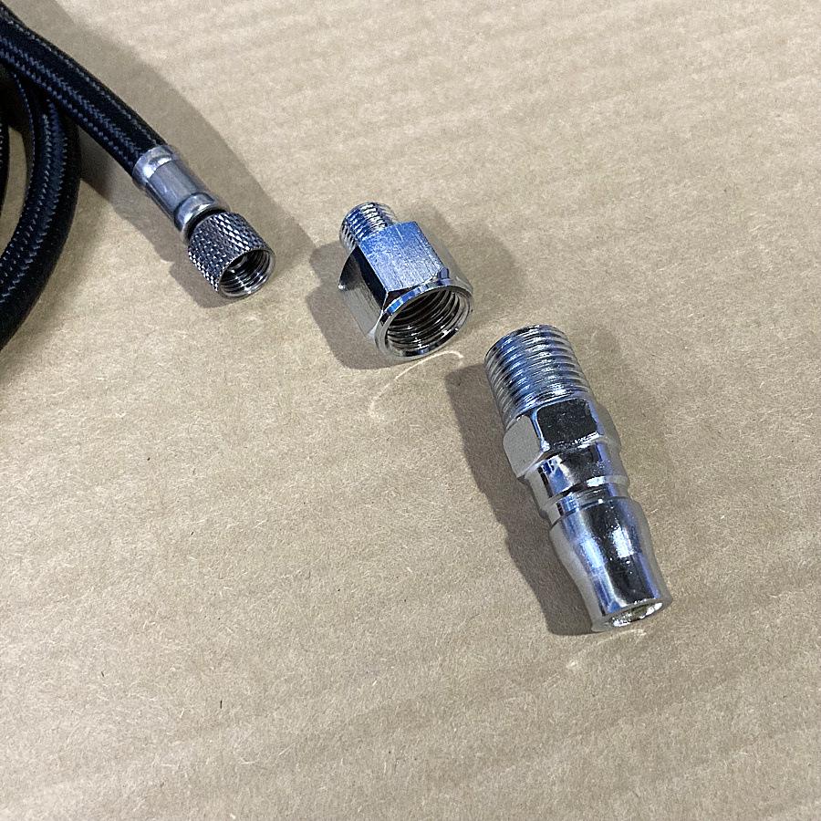 1.8m Braided Air Hose for Spray Gun & Compressor Connection