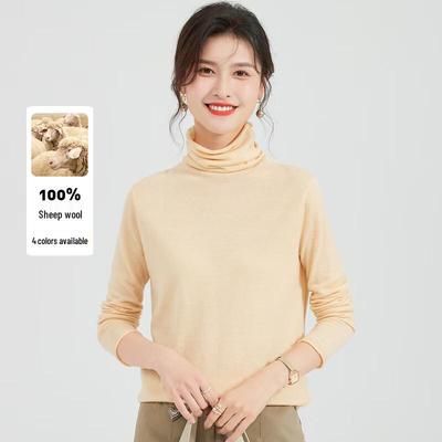 Women's 100% Merino Wool Turtleneck Sweater