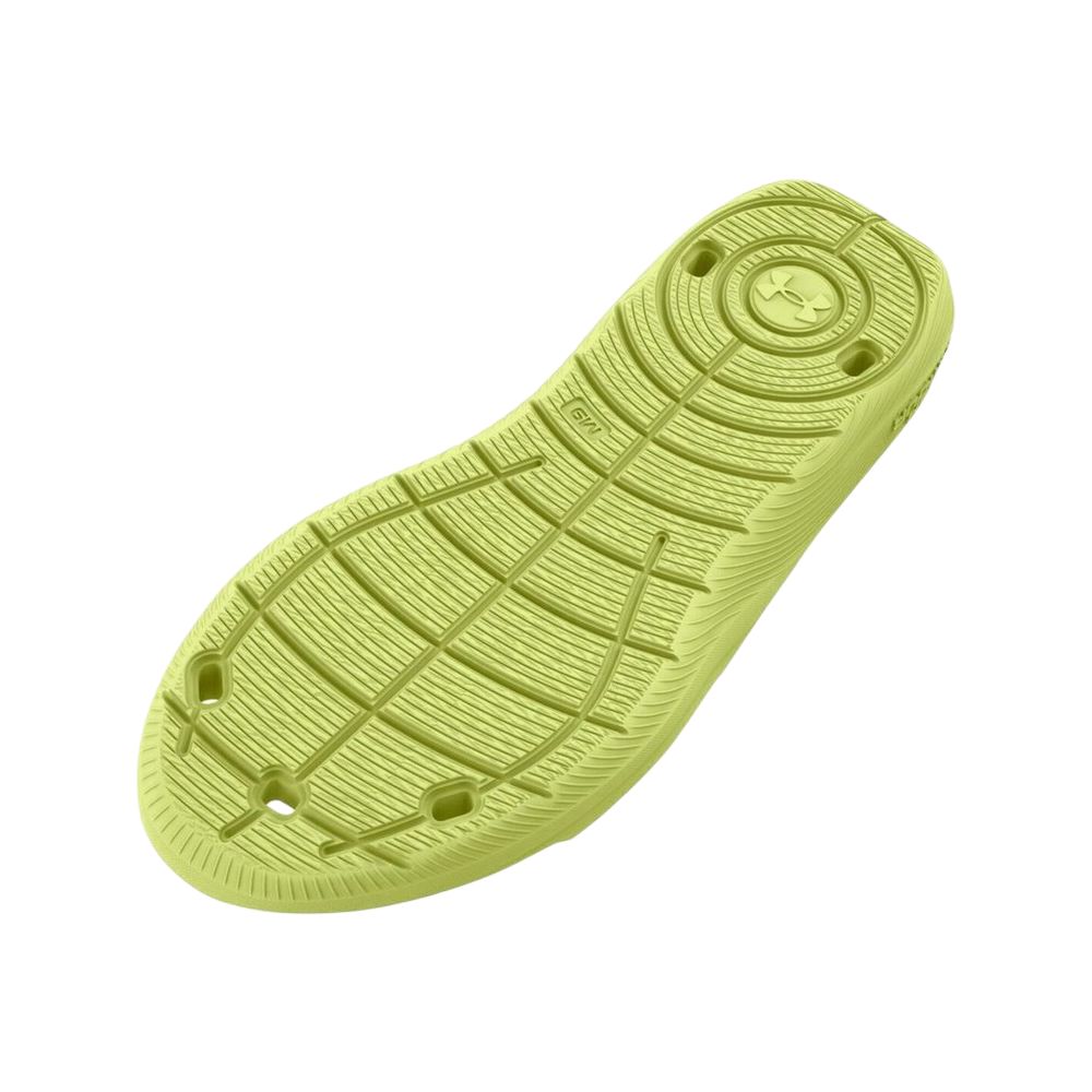Under Armour Locker 4 Slide Sonic Yellow Men Sneakers 3023758-700