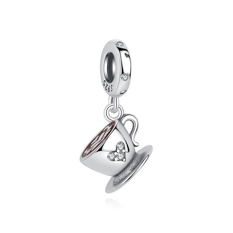 Original Copper Charms Fit Brand Bracelets Necklaces Love Coffee Sports Pave Cz Beads Women Diy Jewelry Gift