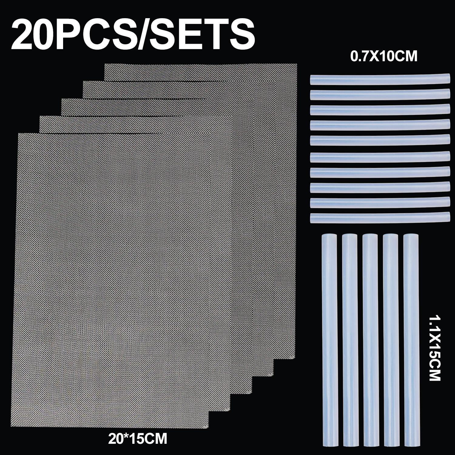 

20 шт. Прозрачные клеевые стержни горячего расплава 7 мм / 11 мм Сильный клей Клеевой пистолет Бытовой инструмент для DIY Набор для ремонта нержавеющей стали Сетка
