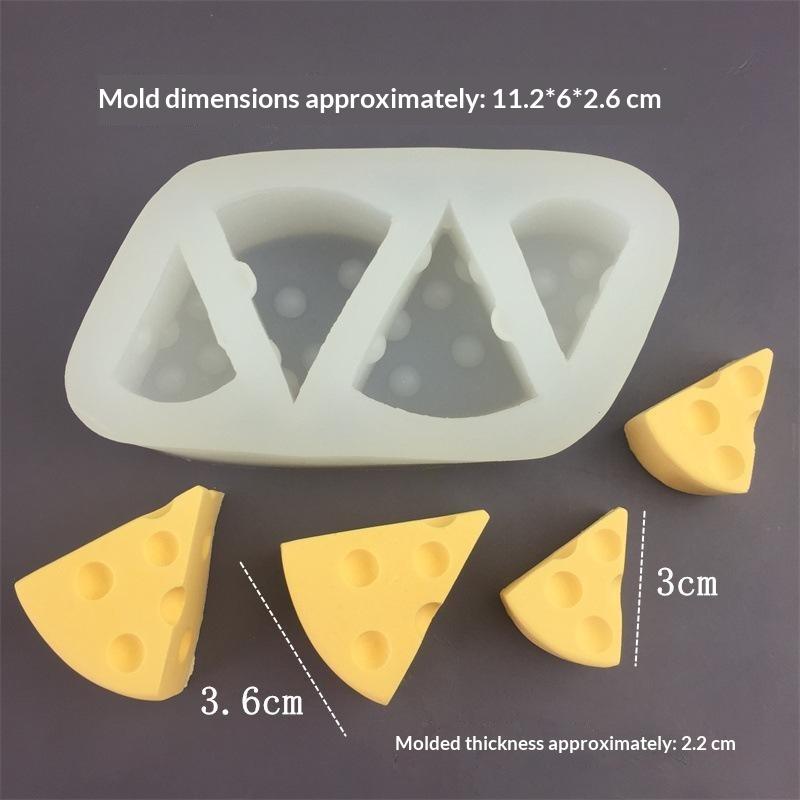 Food Grade Cheese Silicone Mold Cute Non-Stick Baking Tray for DIY Fondant Cake Chocolate Candy Party Dessert Making