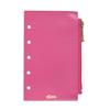 Mini 5 Size Dunn Zippered Pouch In Made with Genuine Japanese Leather Magenta, (DMZ03)