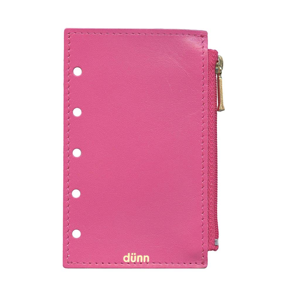 

Мини-косметичка размера 5 на молнии, изготовленная из натуральной японской кожи цвета маджента, (DMZ03)