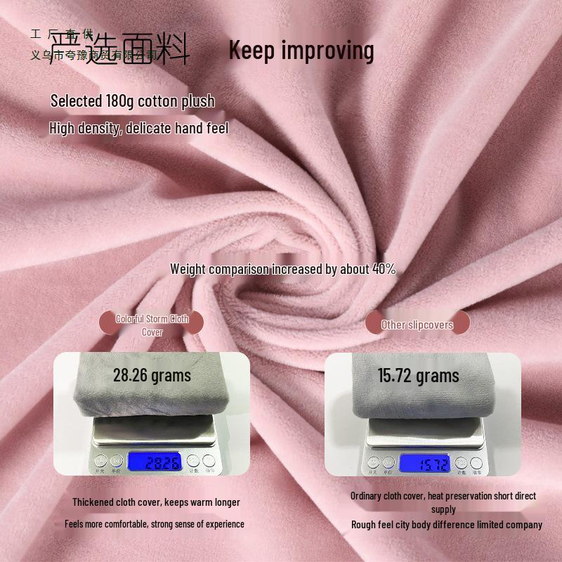 Large Plush Hot Water Bottle & Hand Warmer for Abdomen and Feet