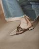 Fashion 2024 Summer Women Shoes Pointed Toe Low Heel Slippers Fashion Shoes for Women Casual Mules for Women Butterfly-knot Lady Shoes