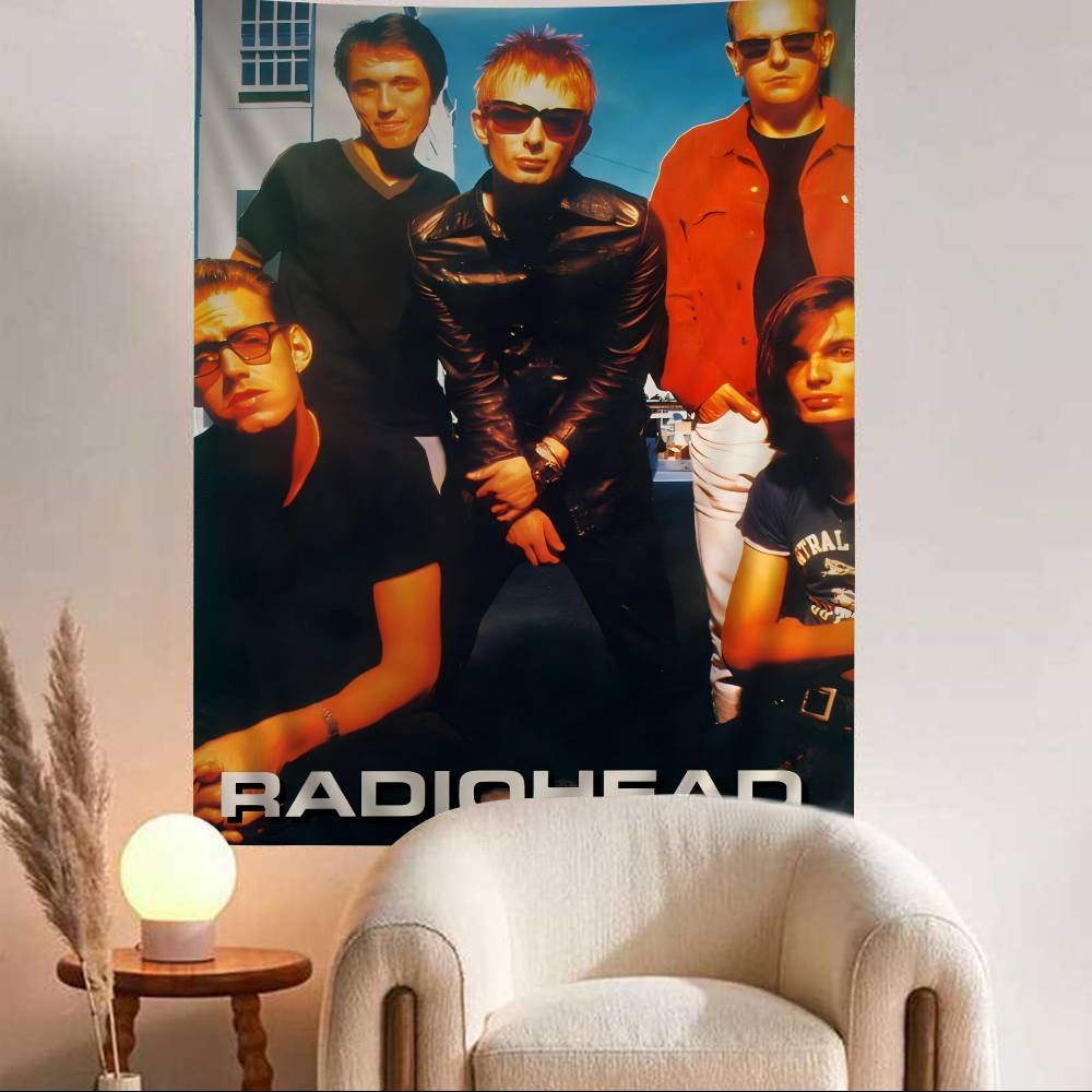 Rock Band RRadiohead Hängendes Böhmisches Wandteppich Japanischer Wandteppich Anime Kawaii Zimmerdekoration