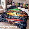 Custom Name Text 3Pcs Bedding Set Miraculous Ladybug Duvet Cover And Two Pillowcases