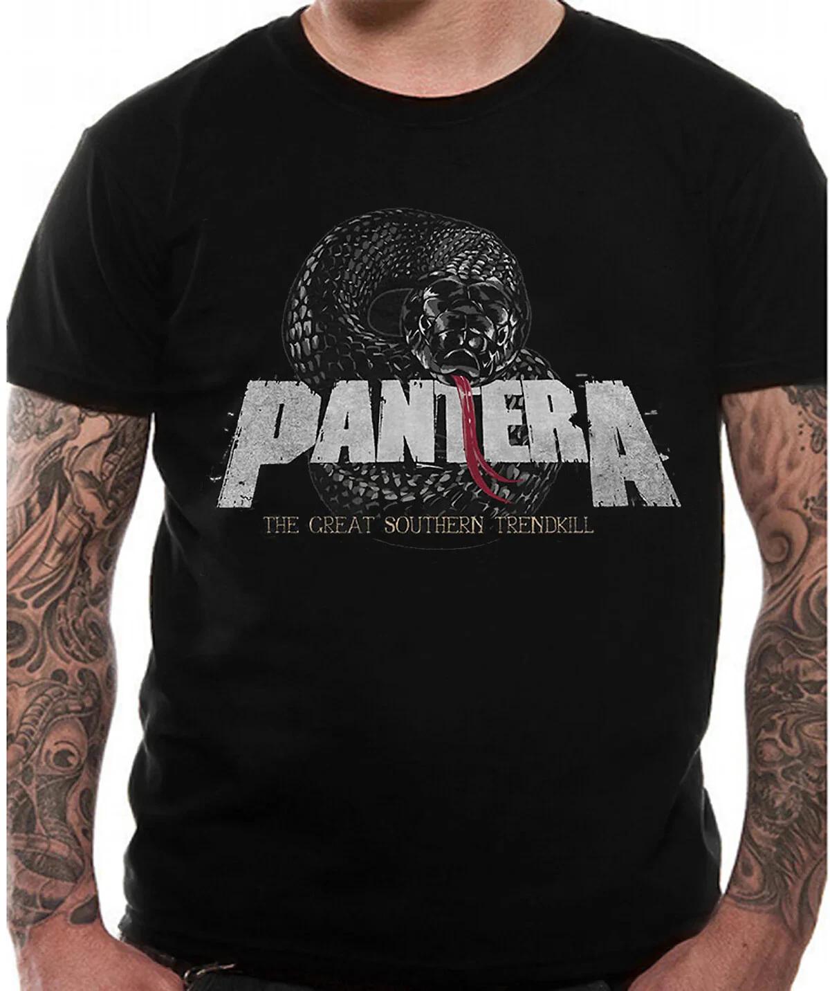 Official Pantera T Shirt The Great Southern Trendkill Metal Album Snake Logo Tee L