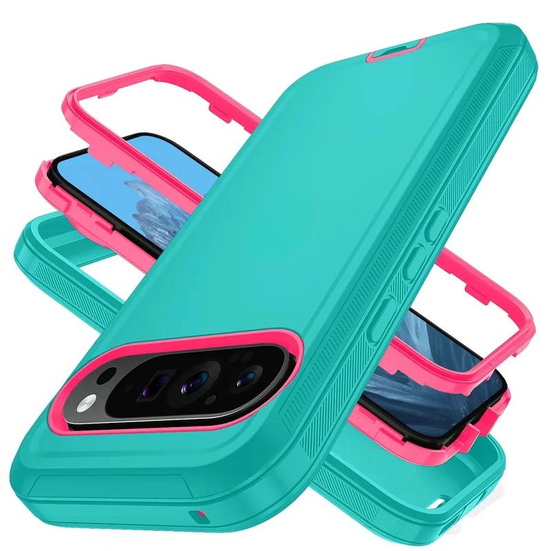 Heavy Duty OTT-BOX Defender Dustproof Case For Google Pixel 11 10 9 Pro XL 10A 9A TPU+PC Silicone Armor Shockproof Protect Cover