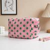 Stylish Strip Makeup Bag Portable Travel Large Capacity Lipstick Storage Bag Handbag Cosmetic Bag Toiletry Bags Girls Gifts