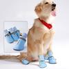 Breathable Waterproof Dog Shoes Adjustable Drawstring Non Slip Sole Pet Boots for Medium Large Dogs Outdoor Walking