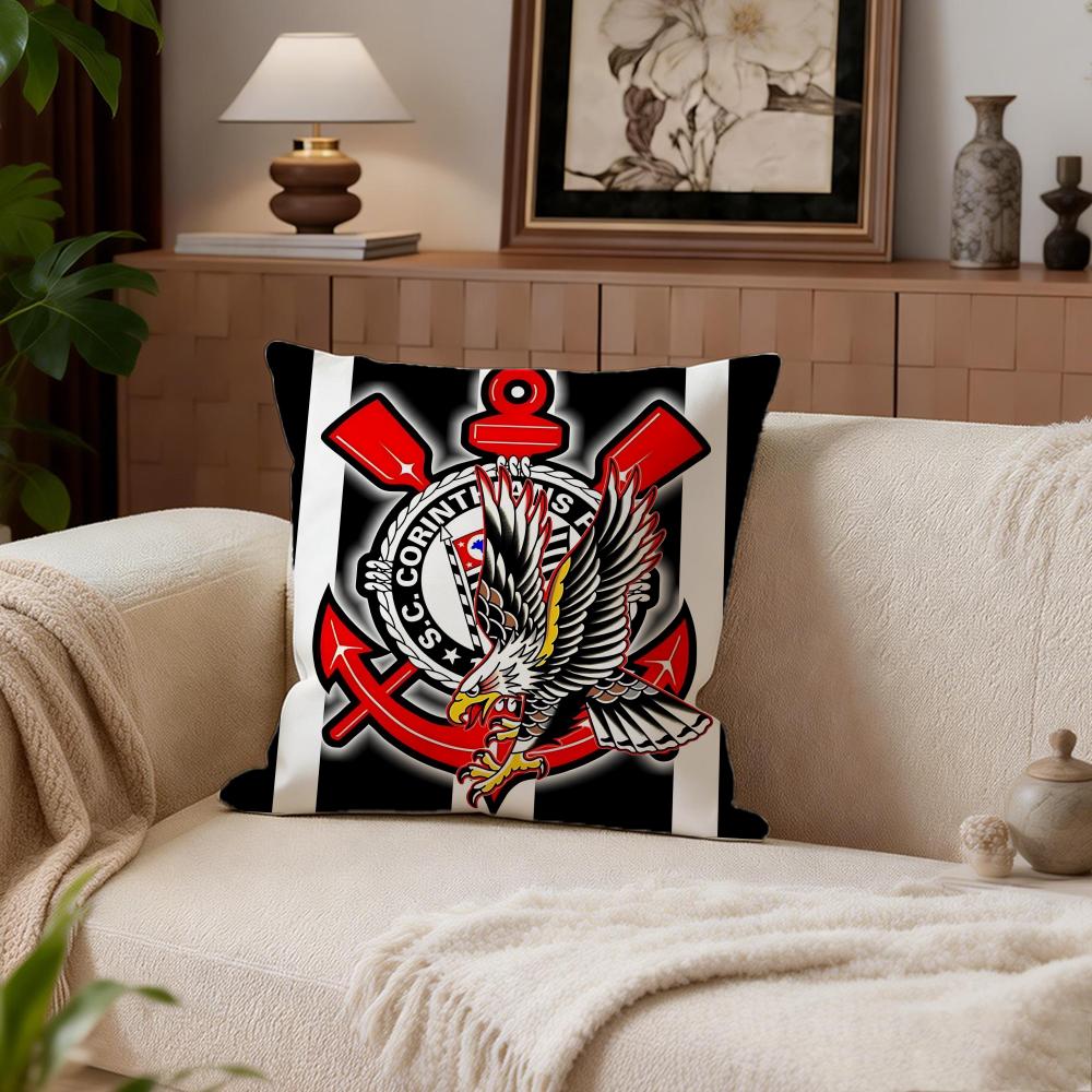 Sport Club Corinthians Paulista Cushion Cover Cushion Cover Set 4Pcs 50X50 45X45 40X40 Pillowcase Decorative Sofa Home Decor