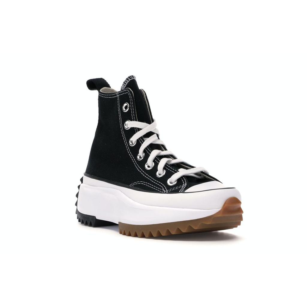 Converse Run Star Hi Black Unisex Sneakers White Gum 166800C