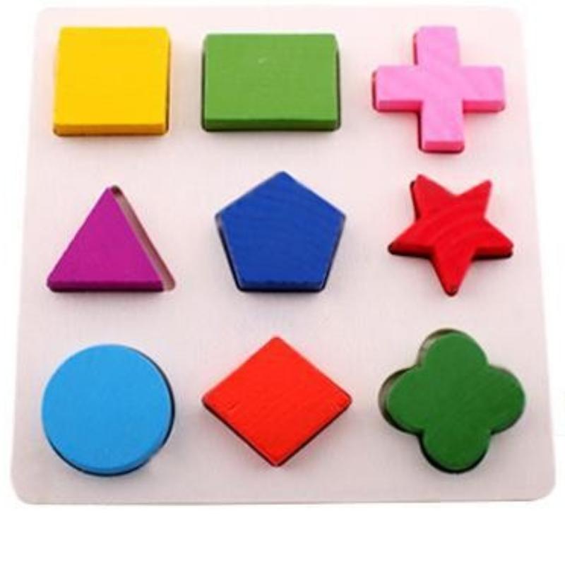 Wooden Shape Sorter Puzzle Board Educational Toys for Toddlers, Early Learning Geometric Sorting Board for Kids Age 1-3 Years