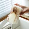 5PCS Sponge Rub Black Dish Sponge Scouring Pad Kitchen Cleaning Sponge Wiping Loofah Household Merchandises Cleaning Brushes