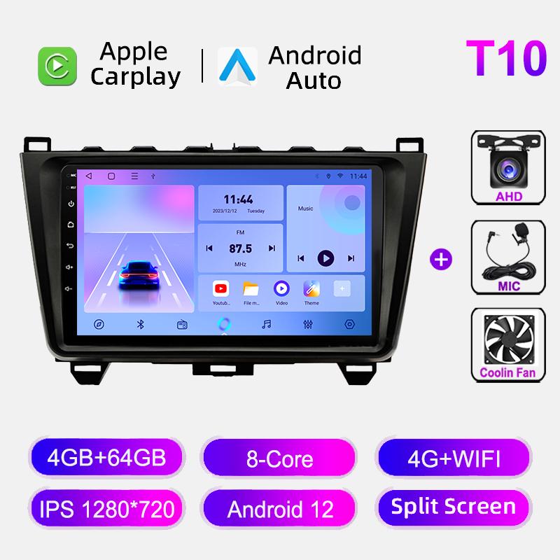Auto Radio For Mazda 6 2007-2012 4G WIFI Car Multimedia Video Player Navigation GPS BT Wireless CarPlay Head Unit  No 2din DVD