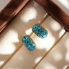 Yinxisting Kaltbrüh-Blau Nicht-Stechend Glänzend Tiefblau Ohrstecker - Mückenstecker-Halter Ohrclips, High-End Nischen-Design.